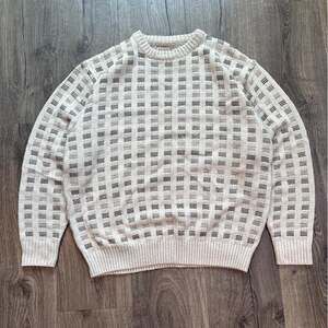 Vintage Munsingwear Baggy Knit Sweater Medium Patterned Grunge Skater